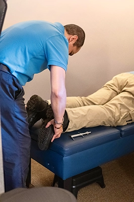 Chiropractor Virginia Beach VA Leg Adjustment